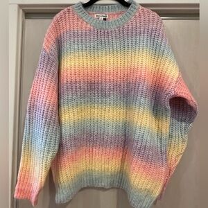 BNWT Newbury Kustom Uptown Rainbow Knit Sweater
